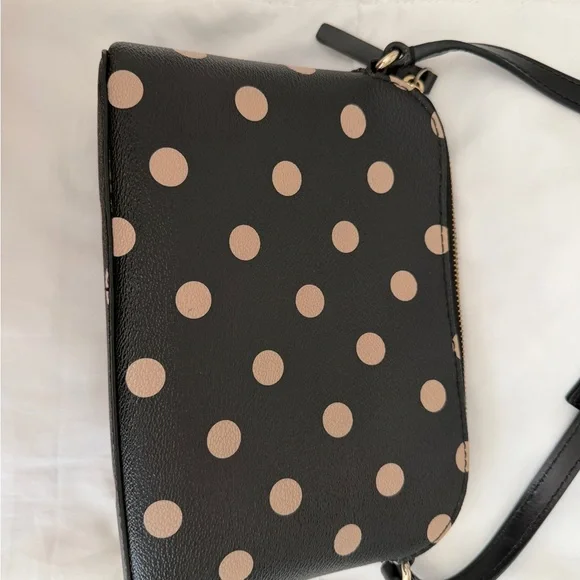 Kate Spade Black and Cream Polka Dot Crossbody Bag - Picture 3 of 6